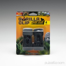 Gorilla Clip 4-Pack Heavy Duty Reusable Tarp Clip - Black 556655705